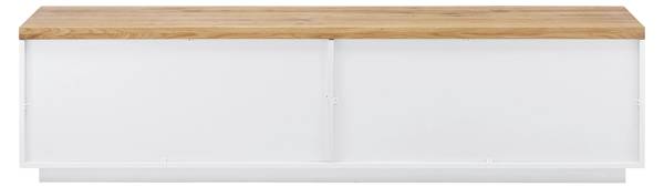 TV-Element CARLOS Braun - Weiß - Holz teilmassiv - 180 x 47 x 42 cm