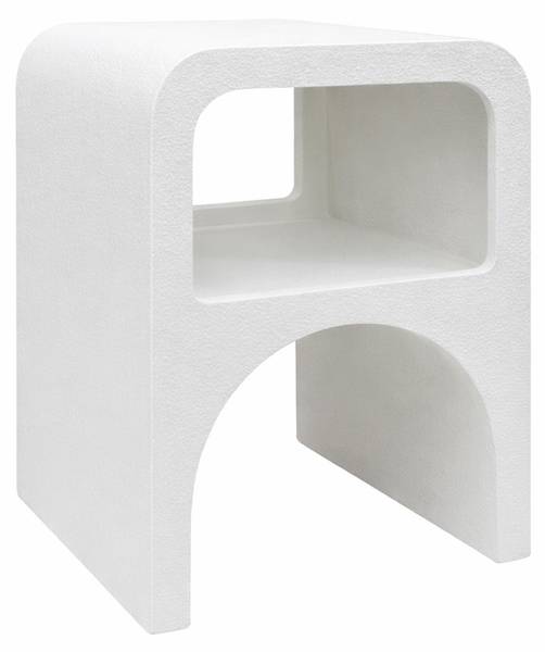 Seraphina Blanc - Bois manufacturé - 42 x 56 x 30 cm