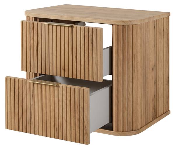 Badezimmerschrank Rhône Gold - Eiche Dekor - 60 x 52 cm