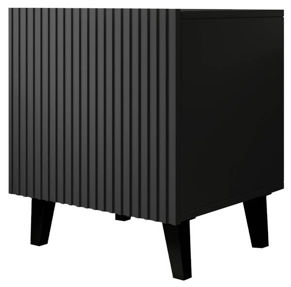 Nachttisch Vamos 2-er Set Grau - Holzwerkstoff - 45 x 52 x 40 cm