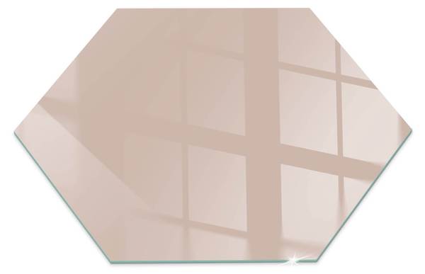 Glasplatte Moliano Orange - Glas - 40 x 40 x 0 cm
