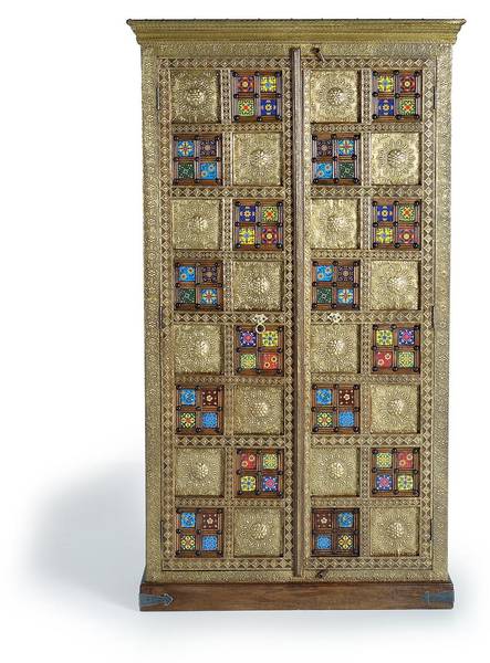 Armoire 1277 Marron - Bois massif - 40 x 180 x 100 cm
