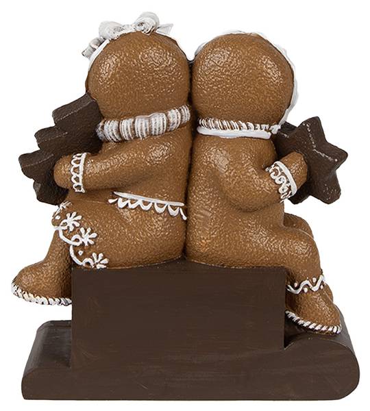 Pfefferkuchenmann Xmas&Avid Braun - Kunststoff - 4 x 13 x 11 cm