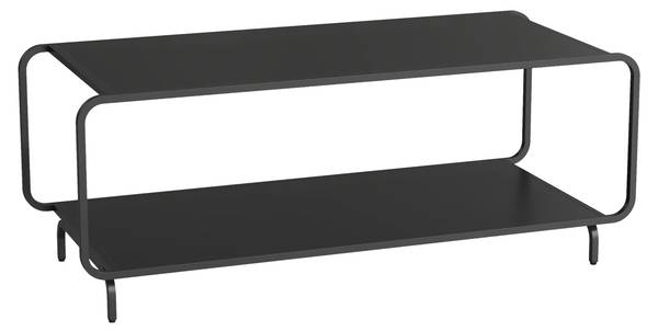 Couchtisch Færder Schwarz - Stahl - 50 x 45 x 115 cm