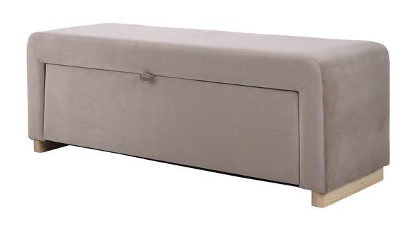Sitzbank CAPINO Grau - Textil - 130 x 46 x 42 cm