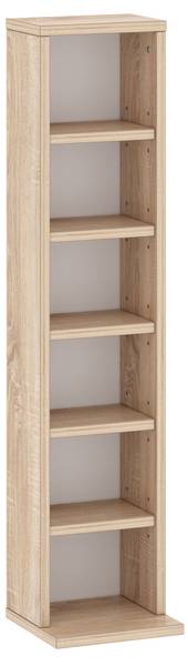 CD-Regal 902 Braun - Holzwerkstoff - 21 x 91 x 20 cm
