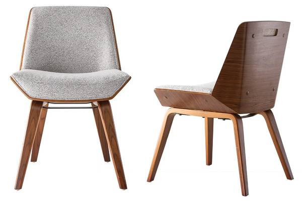 Stuhl NICO Beige - Webstoff - 46 x 76 x 53 cm