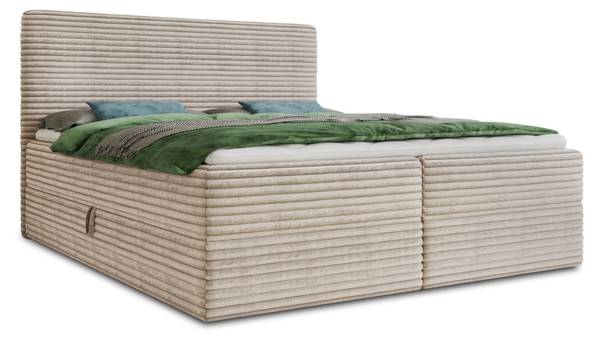Boxspringbett Mollo Beige - Liegefläche Breite: 180 cm