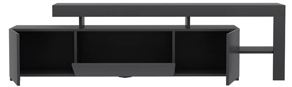 Meuble TV Beliz avec éclairage LED Anthracite