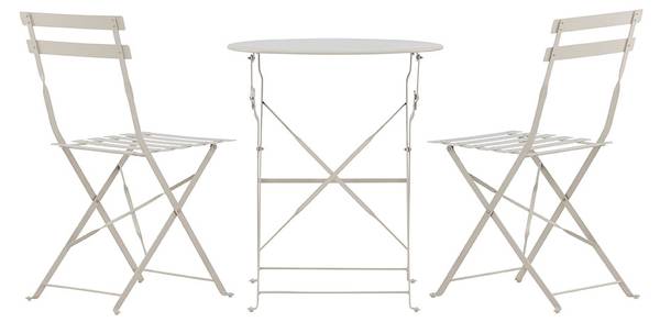 Loungeset Tao Beige - Metall - 60 x 71 x 60 cm