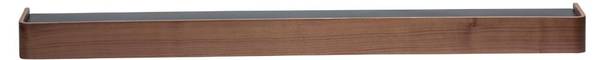 Wandplank Protopia kastanjebruin - wit
