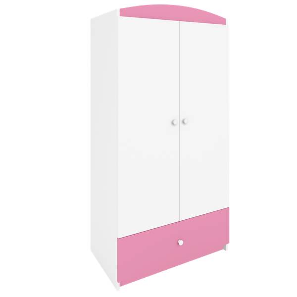 Kinderkleiderschrank Basic Hellrosa