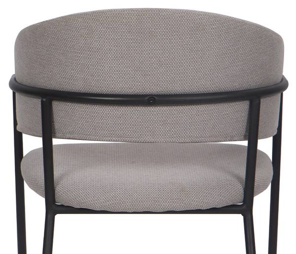 Esszimmerstuhl OVO Grau - Chenille - Strukturstoff - 56 x 79 x 54 cm