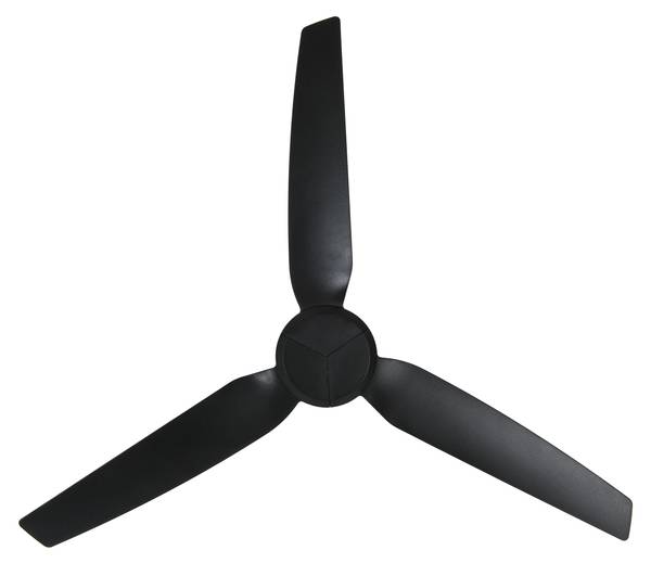 Deckenventilator Polis Schwarz - Metall - 132 x 34 x 132 cm