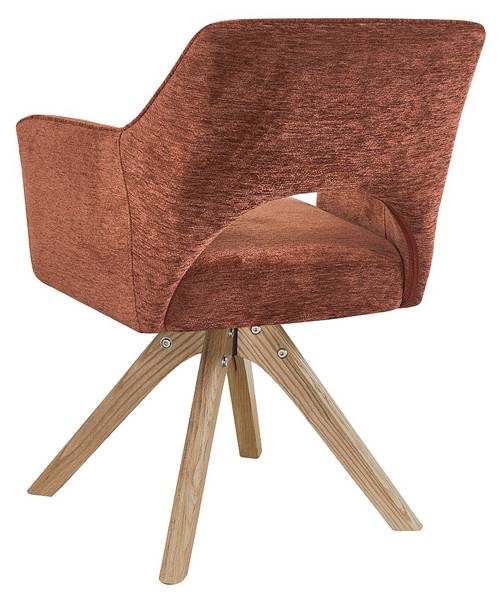 Stuhl KONYA Braun - Textil - 57 x 80 x 62 cm