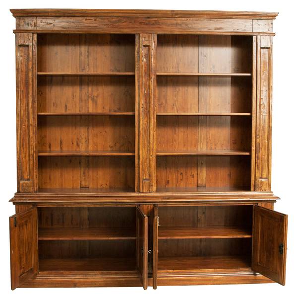 Bücherregal ITALIA Braun - Massivholz - 47 x 235 x 230 cm