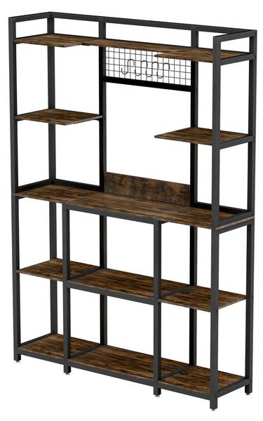 Standregal Küchregal Blumenregal XXL Braun - Eisen - 120 x 170 x 30 cm