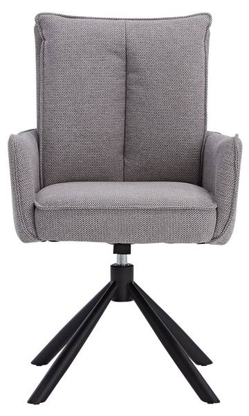Chaise de salle à manger pivotante 2840 Gris - 1 chaise