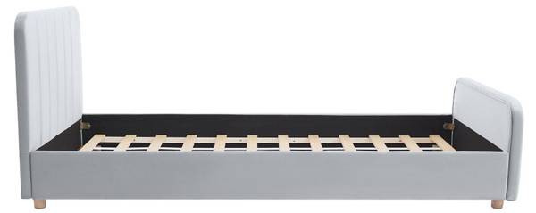 Bettrahmen ROGADI Grau - Textil - 201 x 80 x 97 cm