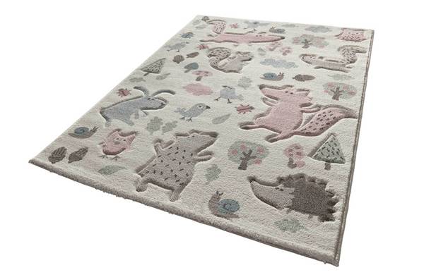 Kinderteppich Forest Weiß - 160 x 225 cm