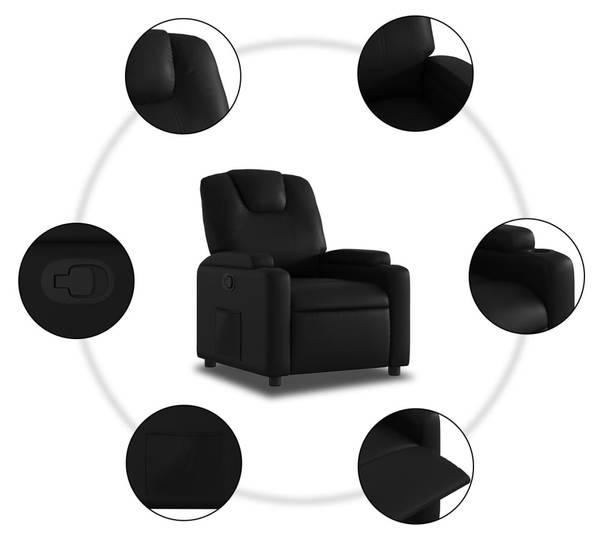 Fauteuil inclinable 3032416-1 Noir