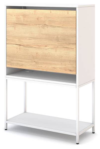 Sekretär Cubas Premium Weiß - Weiß