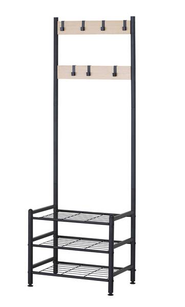 Schuhschrank RE6749 Beige - Metall - 40 x 175 x 60 cm