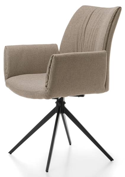 Esszimmerstuhl PRATO BARREL Beige - Hellbraun