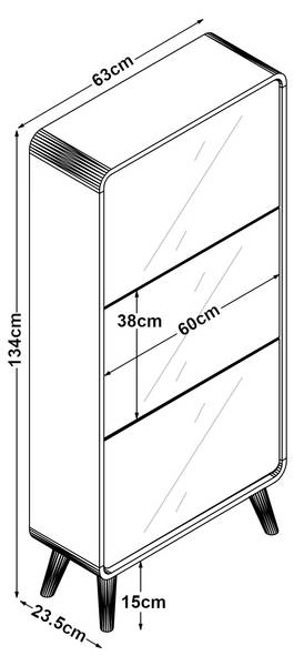 Schuhkipper Aure 24 x 134 cm