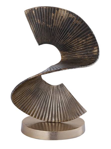 Deko-Objekt Manoa Gold - Metall - 22 x 38 x 28 cm
