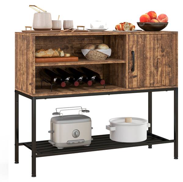 Sideboard VH33437 Braun - Holzwerkstoff - 35 x 83 x 100 cm