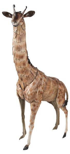 Beeld Giraf Deko&Ryker bruin - metaal - 14 x 59 x 37 cm