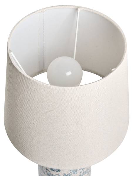 Tischlampen LEMPA Blau - Weiß - Keramik - 23 x 45 x 23 cm