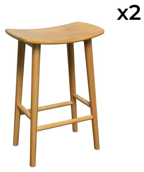 Barhocker Louna 2er Set Beige