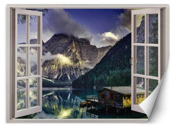 Fototapete See in den Bergen Natur 210 x 150 cm