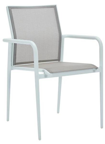 Gartenstuhl YOHA Weiß - Metall - 57 x 86 x 63 cm