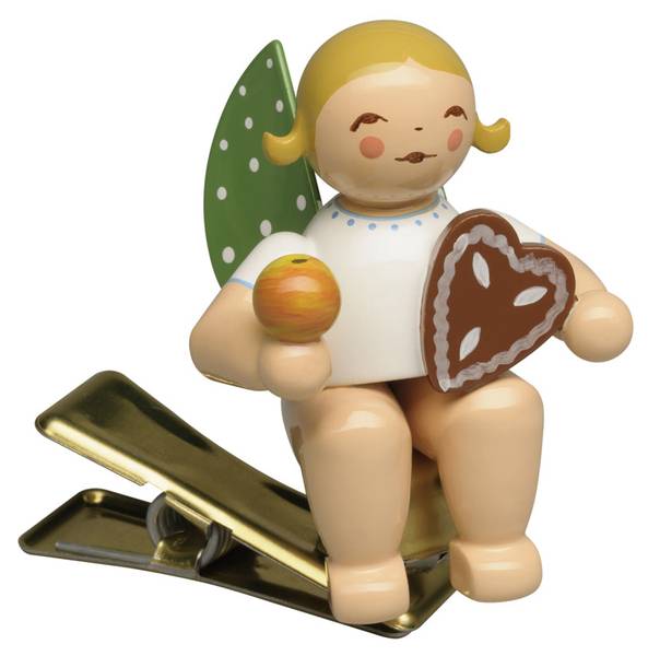 Weihnachtsdeko Christbaumengel Holzwerkstoff - 4 x 6 x 4 cm