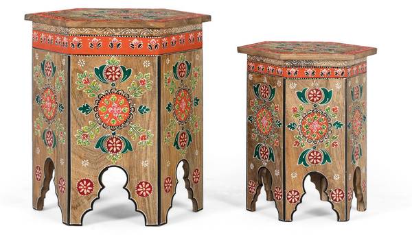 Hocker 1947 Massivholz - 48 x 50 x 48 cm