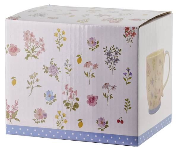 Kaffeebecher SASSY Blau - Fine Bone China - Porzellan - 11 x 11 x 11 cm
