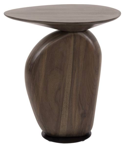 Bijzettafel Art bruin - massief hout - 36 x 50 x 45 cm