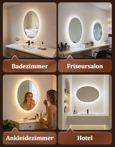 Badspiegelschrank JJei Weiß