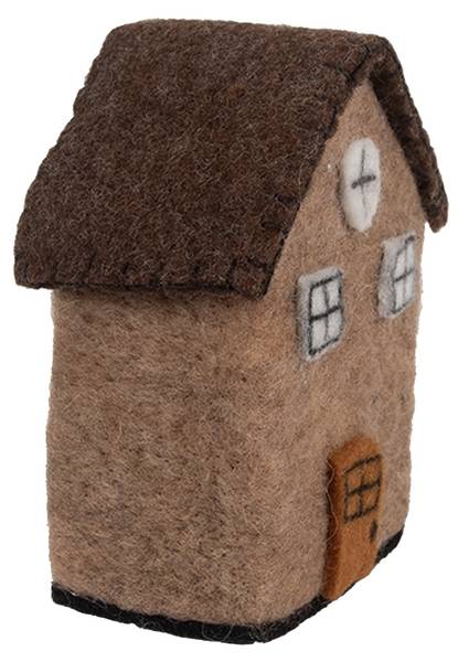 Dekorationsfigur Haus Xmas&Calvin Braun - Textil - 7 x 14 x 12 cm