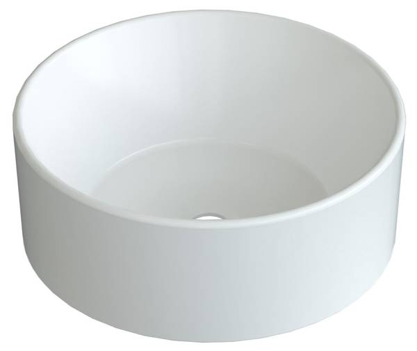 Aufsatzwaschbecken ECHOS Weiß - Keramik - 41 x 15 x 41 cm