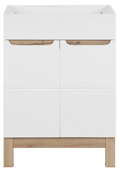 Armoire sous lavabos BALI CUW60 2D Blanc