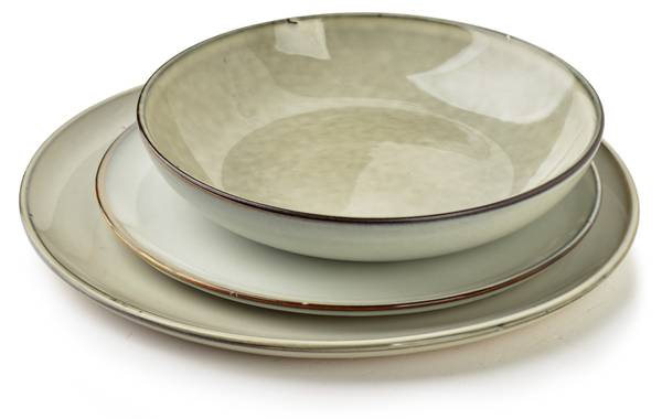 Schale BASIC NATURE Grau - Keramik - 19 x 4 x 19 cm