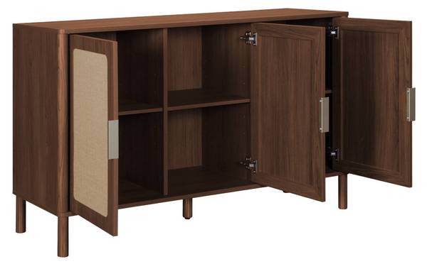 Sideboard Etta Braun - Rattan - 120 x 78 x 39 cm