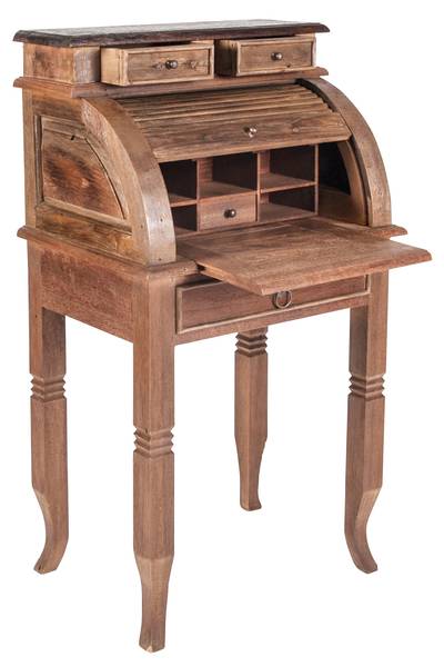 SEADRIFT Sekretär Braun - Teakholz - 55 x 100 x 41 cm