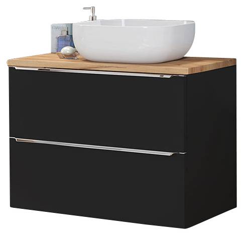 Badmöbel-Set TOSKANA-56-153 3er-Set Grau - Holzwerkstoff - 135 x 190 x 46 cm