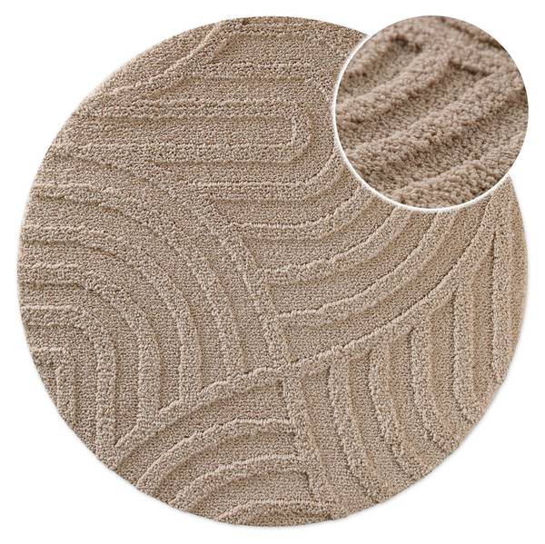 Badteppich Fiete Beige - Sandbraun