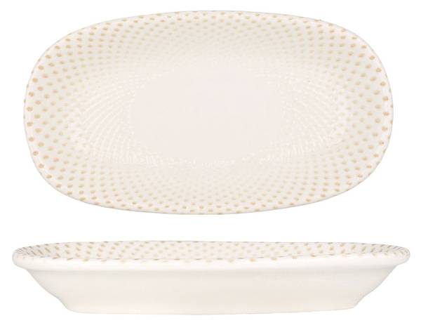 Assiette de service Punto 2 él. Porcelaine - 16 x 2 x 16 cm